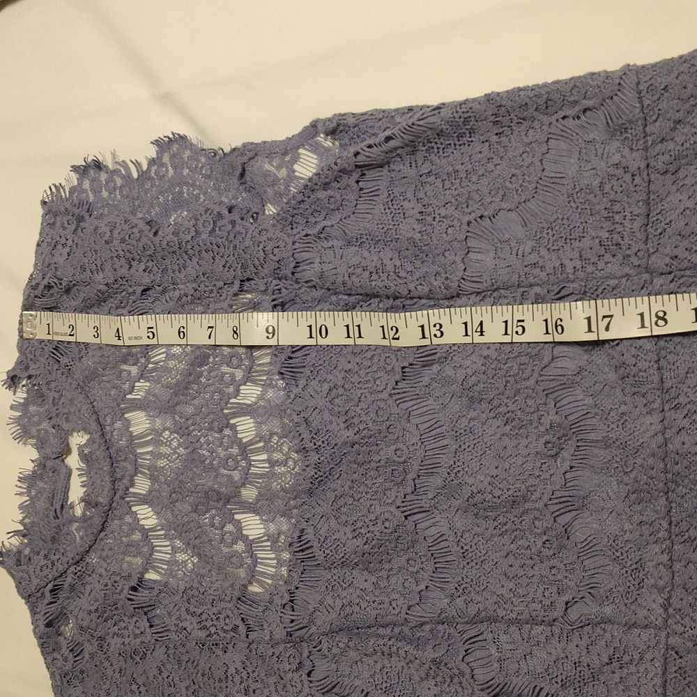 Intimately Free People Daydream Bodycon Blue Lace Backless Dress Size Large - Picture 11 of 14